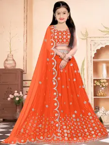 F Plus Fashion Net Semi-Stitched Lehenga Choli