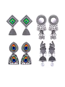 Sangria Alloy Silver-Plated Earrings