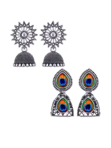 Sangria Alloy Silver-Plated Earrings