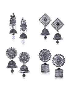 Sangria Silver-Plated Alloy Earrings