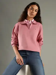 Tommy Hilfiger Women Shirt Collar Sweatshirt