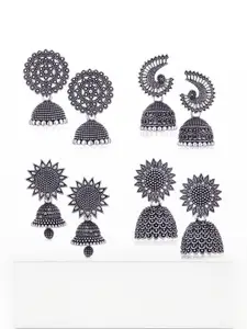 Sangria Silver-Plated Alloy Earrings