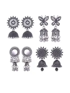 Sangria Alloy Silver-Plated Earrings