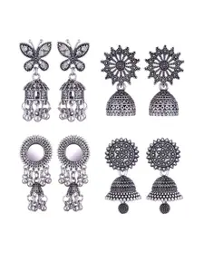 Sangria Alloy Silver-Plated Earrings