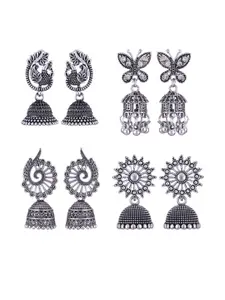 Sangria Alloy Silver-Plated Earrings