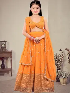F Plus Fashion Net Semi-Stitched Lehenga Choli