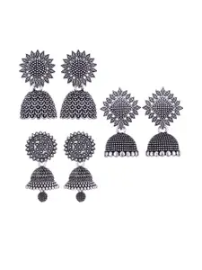 Sangria Silver-Plated Alloy Earrings