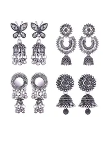 Sangria Alloy Silver-Plated Earrings