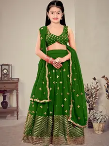 F Plus Fashion Net Semi-Stitched Lehenga Choli