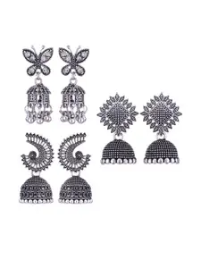 Sangria Silver-Plated Alloy Earrings