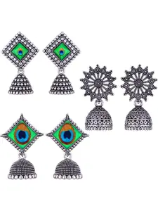 Sangria Alloy Silver-Plated Earrings