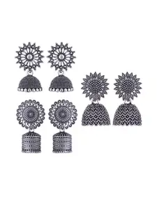 Sangria Silver-Plated Alloy Earrings