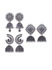 Sangria Silver-Plated Alloy Earrings