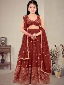 F Plus Fashion Net Semi-Stitched Lehenga Choli