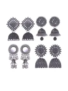 Sangria Alloy Silver-Plated Earrings