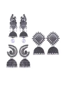 Sangria Silver-Plated Alloy Earrings