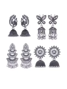 Sangria Alloy Silver-Plated Earrings