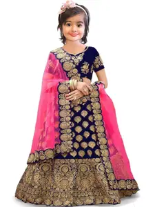 F Plus Fashion Satin Semi-Stitched Lehenga Choli