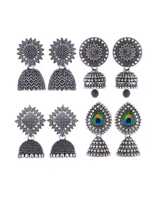 Sangria Alloy Silver-Plated Earrings