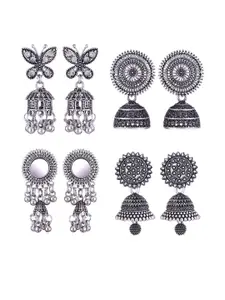 Sangria Alloy Silver-Plated Earrings