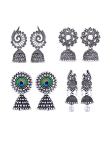 Sangria Alloy Silver-Plated Earrings