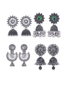 Sangria Alloy Silver-Plated Earrings