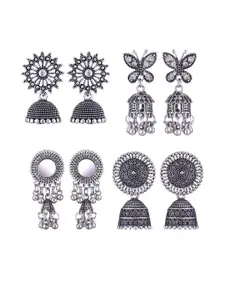 Sangria Alloy Silver-Plated Earrings