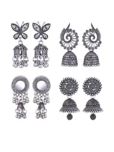 Sangria Alloy Silver-Plated Earrings