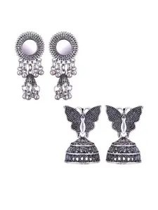 Sangria Alloy Silver-Plated Earrings