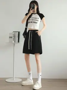 Outzidr Women Relaxed Fit Mid-Rise Pleated  Shorts