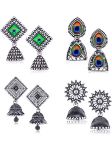 Sangria Silver-Plated Alloy Earrings