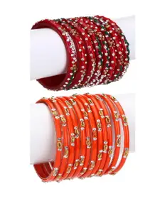 1ST TIME Women Set Of 2 Handcrafted Alloy Bangles