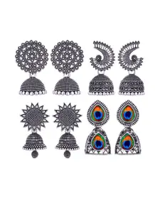 Sangria Alloy Silver-Plated Earrings