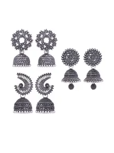 Sangria Silver-Plated Alloy Earrings