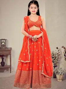 F Plus Fashion Net Semi-Stitched Lehenga Choli
