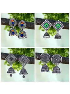 Sangria Silver-Plated Alloy Earrings