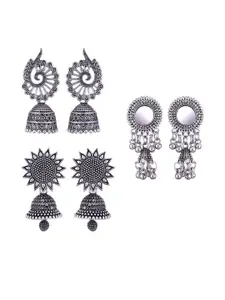 Sangria Silver-Plated Alloy Earrings