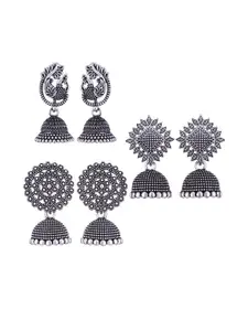 Sangria Silver-Plated Alloy Earrings