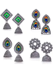 Sangria Silver-Plated Alloy Earrings