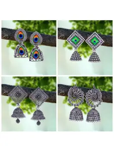 Sangria Silver-Plated Alloy Earrings