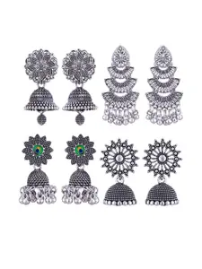 Sangria Alloy Silver-Plated Earrings