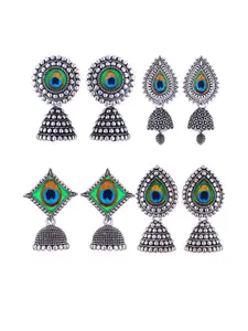 Sangria Alloy Silver-Plated Earrings