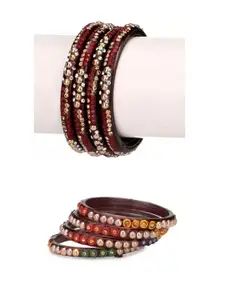 1ST TIME Maroon Alloy Bangle