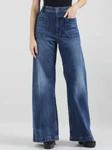 Polo Ralph Lauren Women Wide Leg Cotton High-Rise Jeans