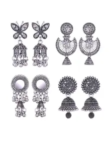 Sangria Alloy Silver-Plated Earrings