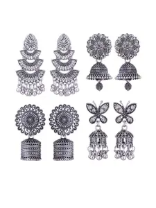 Sangria Alloy Silver-Plated Earrings