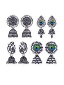 Sangria Alloy Silver-Plated Earrings