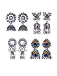 Sangria Alloy Silver-Plated Earrings