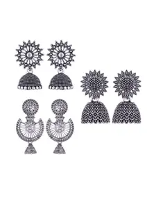 Sangria Silver-Plated Alloy Earrings