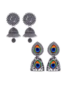 Sangria Alloy Silver-Plated Earrings